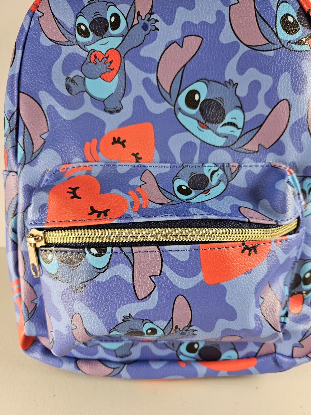 Backpack - Stitch - Faux Blue Allover Print